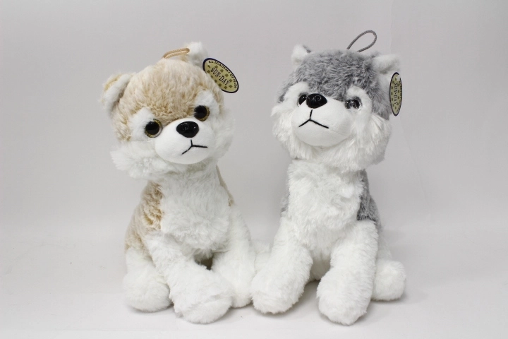 Plush Husky Dog 30 cm - 1 piece