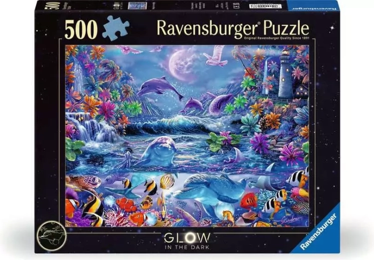 Ravensburger svjetleća slagalica Čarolija mjesečine 500 dijelova