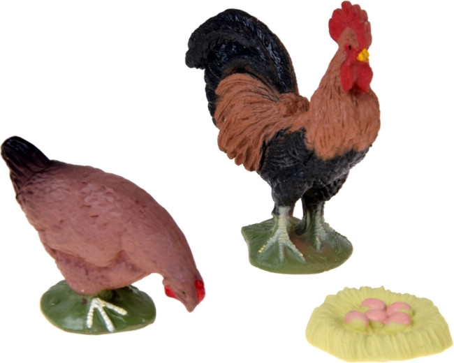 Detailed farm birds