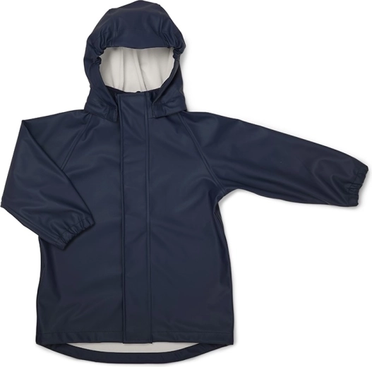 Jacket with a hood and practical fastening