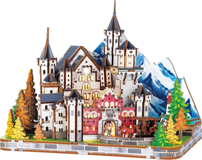 2Kids Toys 3D drvena slagalica minijaturna scena dvorac Neuschwanstein
