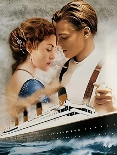 Norimpex diamond painting Titanic: Jack and Rose 30 × 40 cm