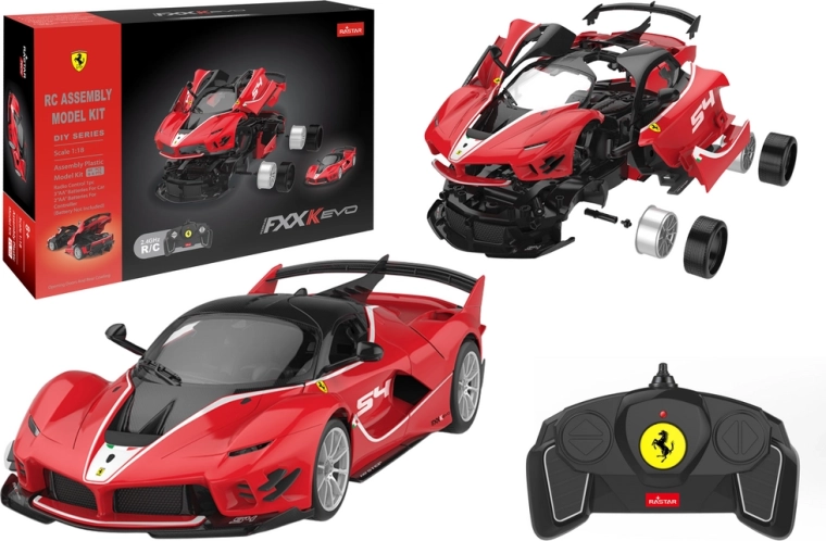 Rastar građevni set 1:18 Ferrari FXXK EVO crvena 88 dijelova