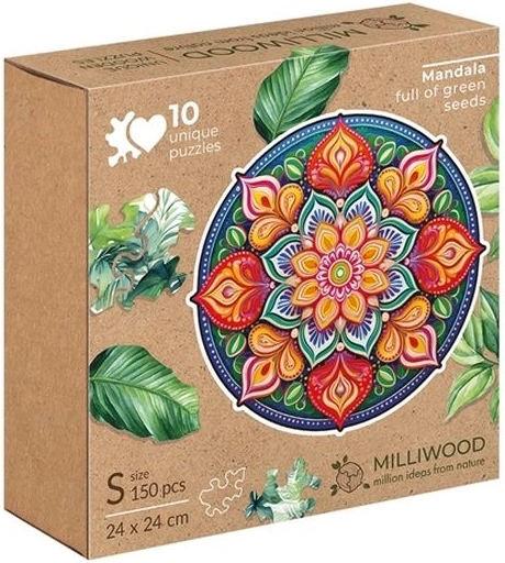 Milliwood Peace Harmony Mandala of Hope – 150-piece wooden puzzle