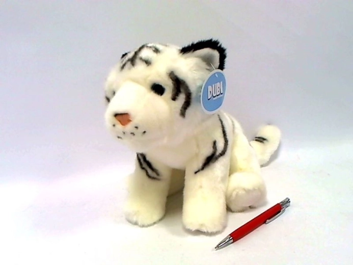 Bijeli plišani tigar 25 cm