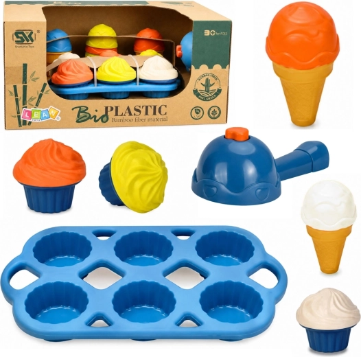 Eco-friendly kids’ ice cream & dessert making play set – 26 pieces