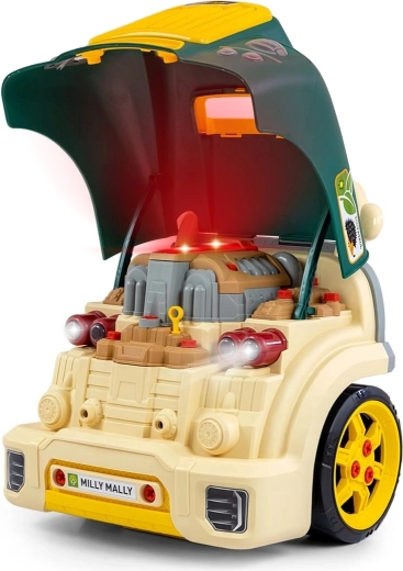 Poklopac motora koji se otvara i realističan motor