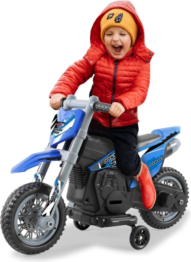 Children's Electric Motorcycle Power Bike Blue 6 V