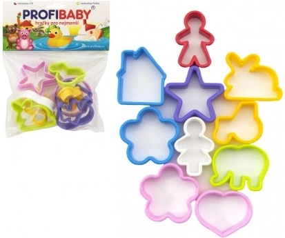 Set kalupa za modelinu/plastelin, plastika 10 kom u vrećici 20x20 cm
