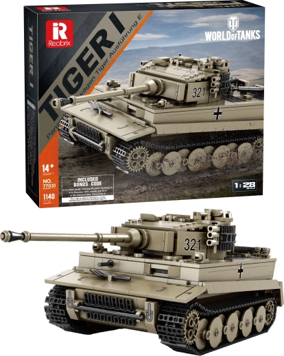 Stavebnica tenka Tiger I World of Tanks (334 dijela)
