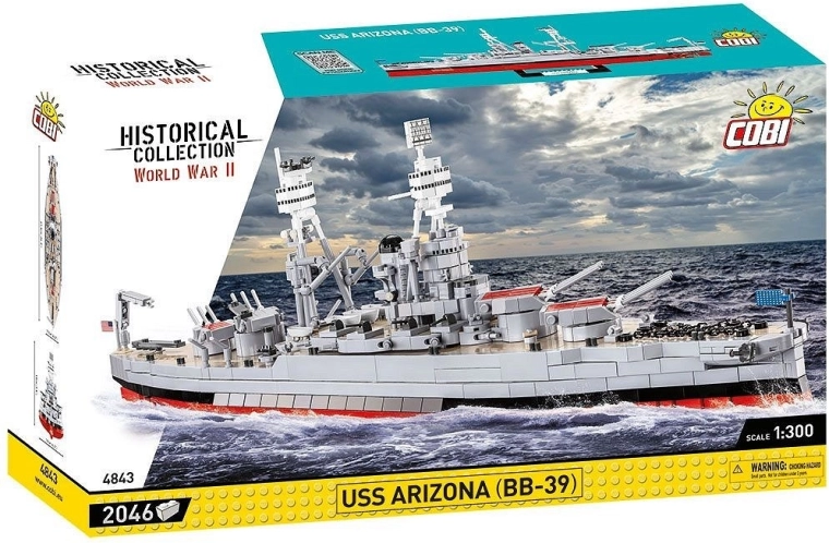 Konstruktor COBI USS Arizona BB-39 – bojni brod 1:300 (2046 dijelova)