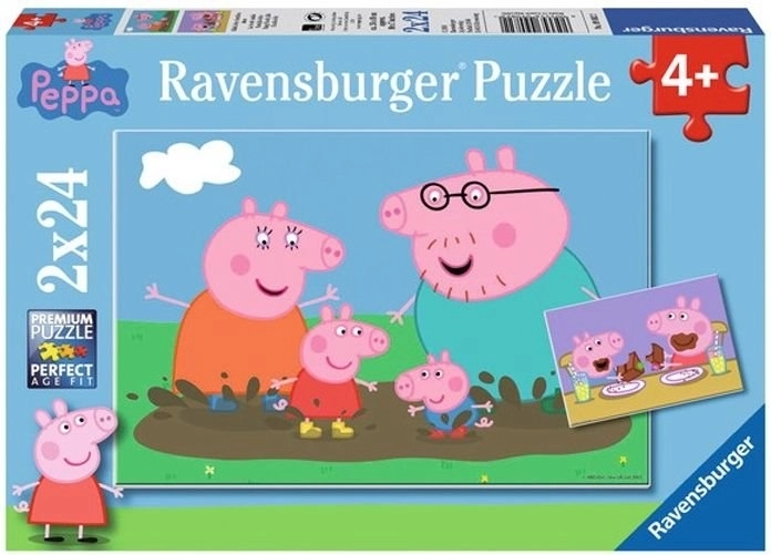 Peppa Pig Happy Family Life Puzzle Set 2x24 Pieces