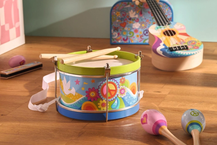 Children's drum Flower meadow Goki - 1 piece