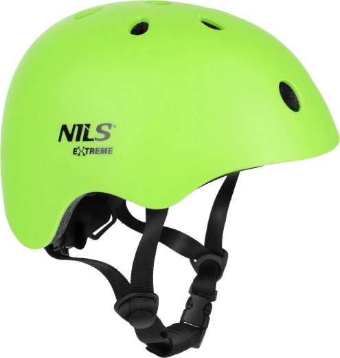 Kaciga za bicikl i role Nils Extreme MT301 zelena – S (52–56 cm)