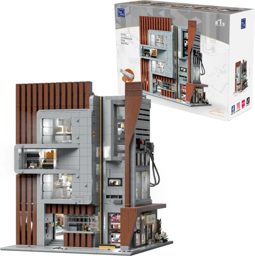 Pantasy arhitektonski ured – modularna zgrada od kockica (3427 dijelova)