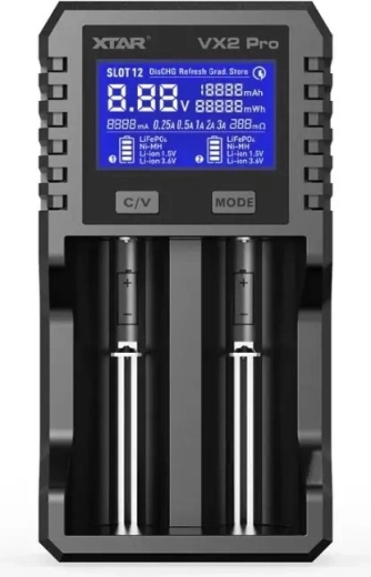 XTAR VX2 Pro rechargeable battery charger