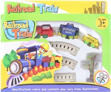 Vlakodrom s lokomotivom na navijanje i 2 vagona