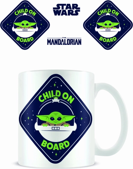 Keramička šalica Mandalorian s motivom Child on Board
