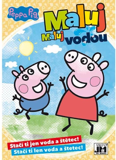 bojanka A5 bojaj vodom Praščić Peppa