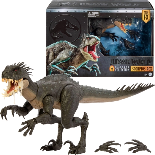 Mattel Jurassic World Hammond Collection Scorpios Rex – kolekcionarska figura dinosaura 43 cm