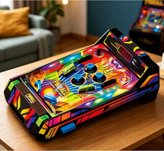 LED effects and arcade sounds like in a game arcade