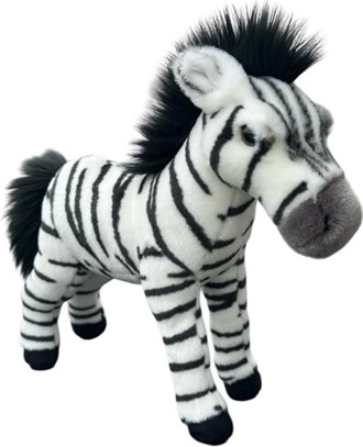 Plišana zebra stojeća 30 cm