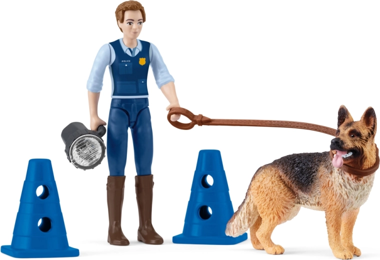 Džepni set za igru Schleich – policijska akcija sa psom