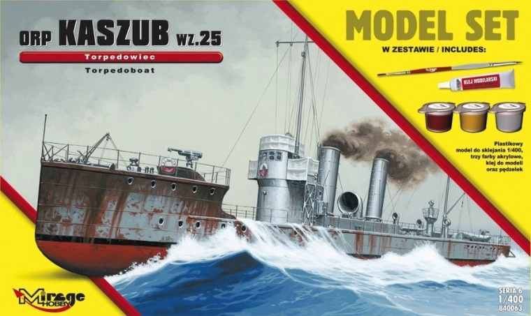 Poljski razarač ORP Kaszub model iz 1935, 1:400