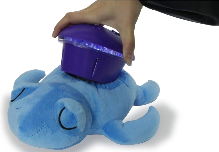 Soft plush turtle with removable dome