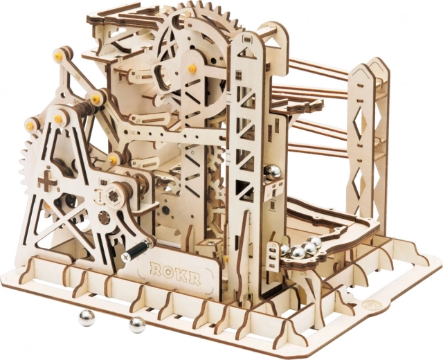 ROKR drvena staza za kuglice Explorer – 3D puzzle
