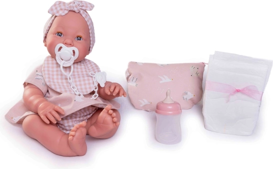 Antonio Juan Mia blinking and wetting realistic baby doll with full-vinyl body, 42 cm