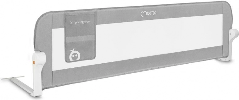 Dječja zaštitna ograda za krevet MoMi LEXI PLUS siva