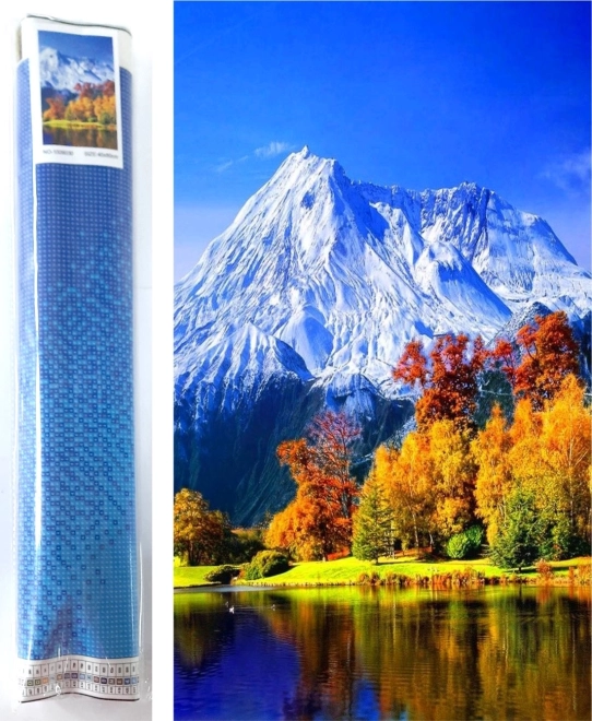 Dijamantno slikanje Jesenski krajolik 80 × 40 cm