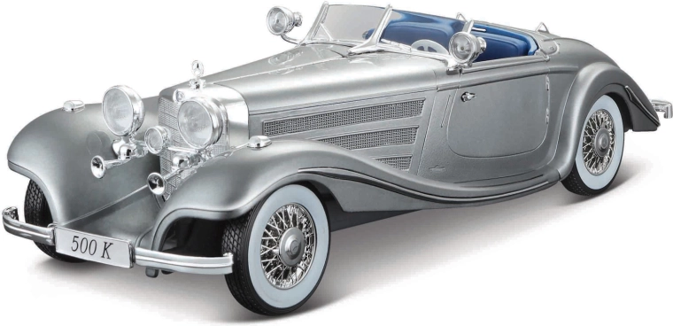 Maisto Mercedes-Benz 500 K tip Specialroadster 1:18 sivi metalni model