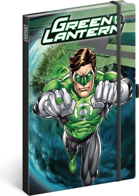 Bilježnica Green Lantern s tvrdom uvezom i crtanim stranicama