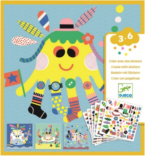 Djeco Underwater Creatures Sticker Set