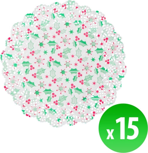 Christmas Paper Plate Placemat 21.5 cm - 1 piece