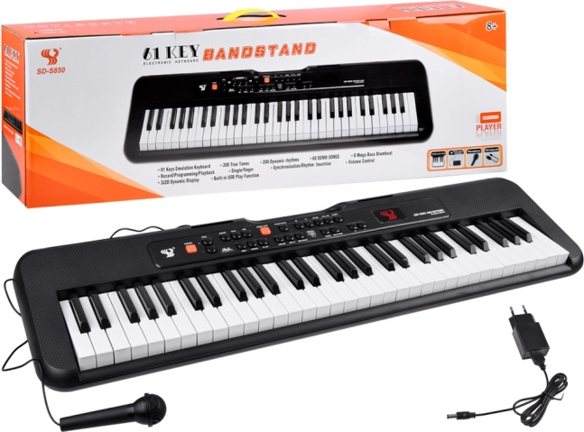 Elektronički klavijturni instrument 61 tipka s mikrofonom SD-S850