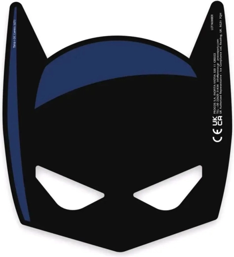 Karnevalska papirnata maska Batman – set 6 kom