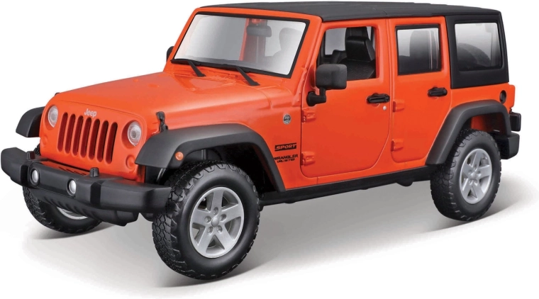 Maisto Jeep Wrangler Unlimited 2015 metalni narančasti 1:24