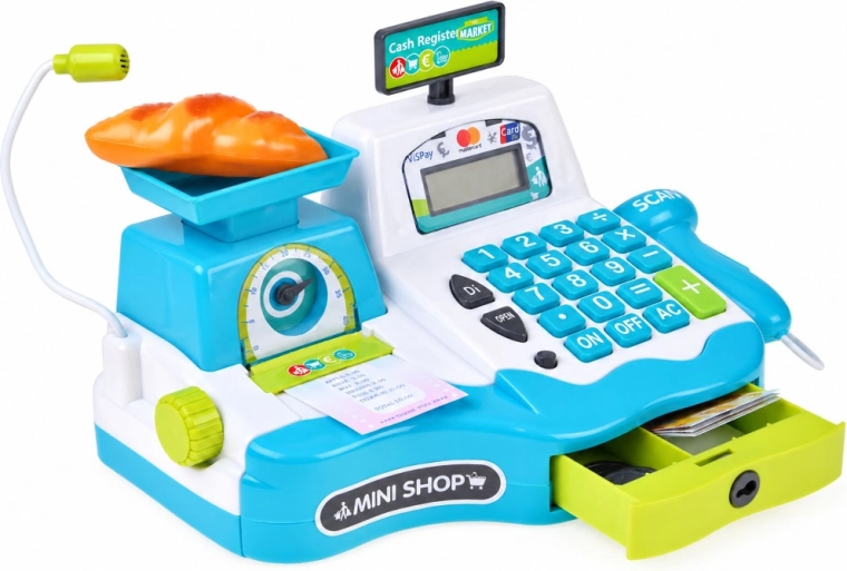 Scanning and weighing groceries