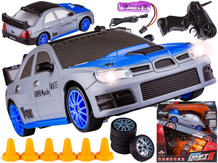 RC drift auto 1:24 2,4 GHz 4WD srebrno - 1 komad
