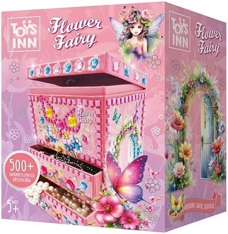 Dekorativna kutijica za nakit Flower Fairy Bellisa – kreativni mozaik set za djecu