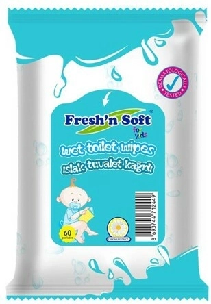 Fresh 'n soft dječji vlažni toaletni papir vegan 60 kom