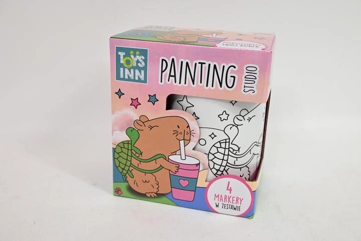 STNUX creative color-in cup – capybara + 4 markers