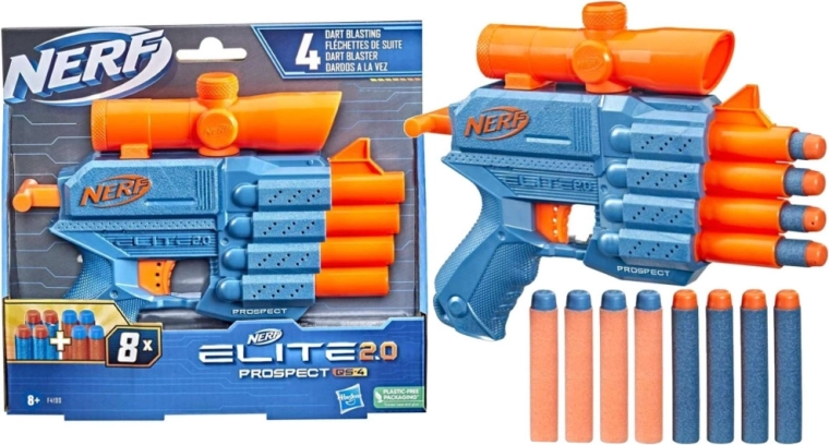 Nerf Elite 2.0 Prospect QS 4 pištolni blaster