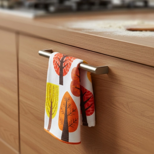 Microfiber kitchen towel with autumn motif 58 × 38 cm - 1 piece