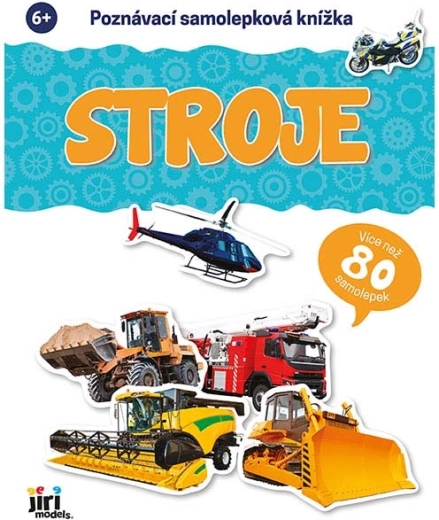Edukativna knjiga s naljepnicama: strojevi