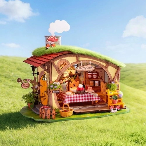 Fairytale forest cottage full of details