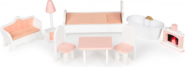 Wooden furniture included